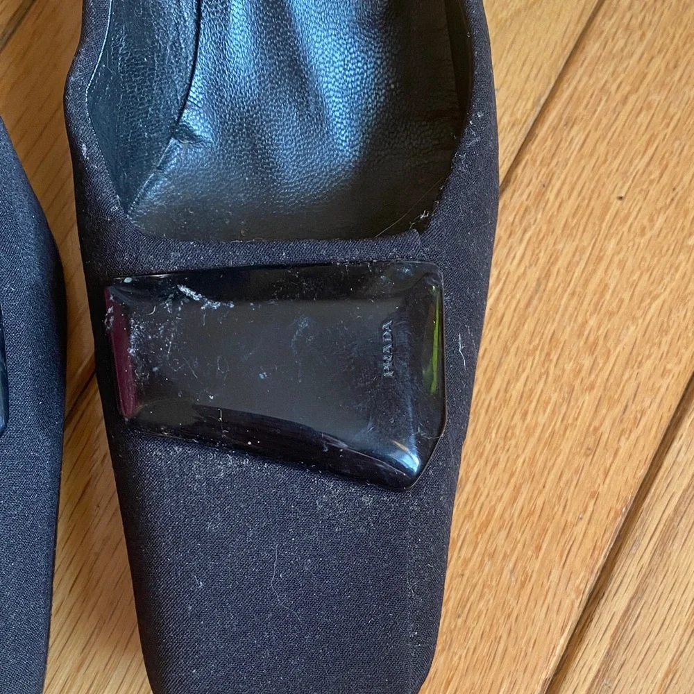 Prada vintage Women's Black Square Toe heels - Picture 3 of 6